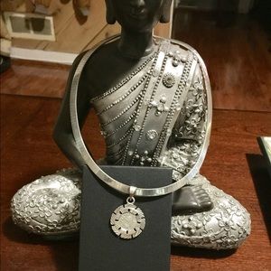 Sterling silver Aztec pendant